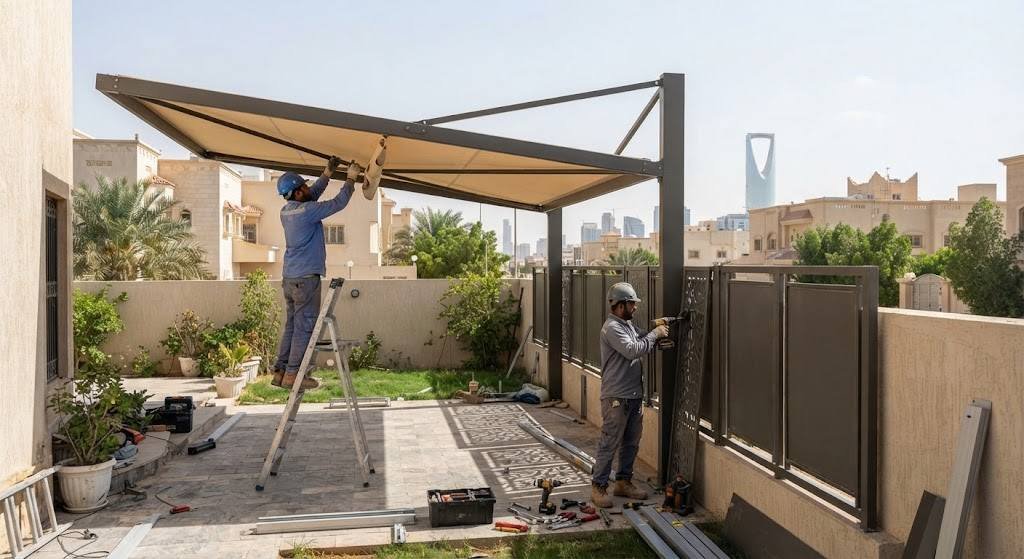 تركيب مظلات وسواتر بالرياض
